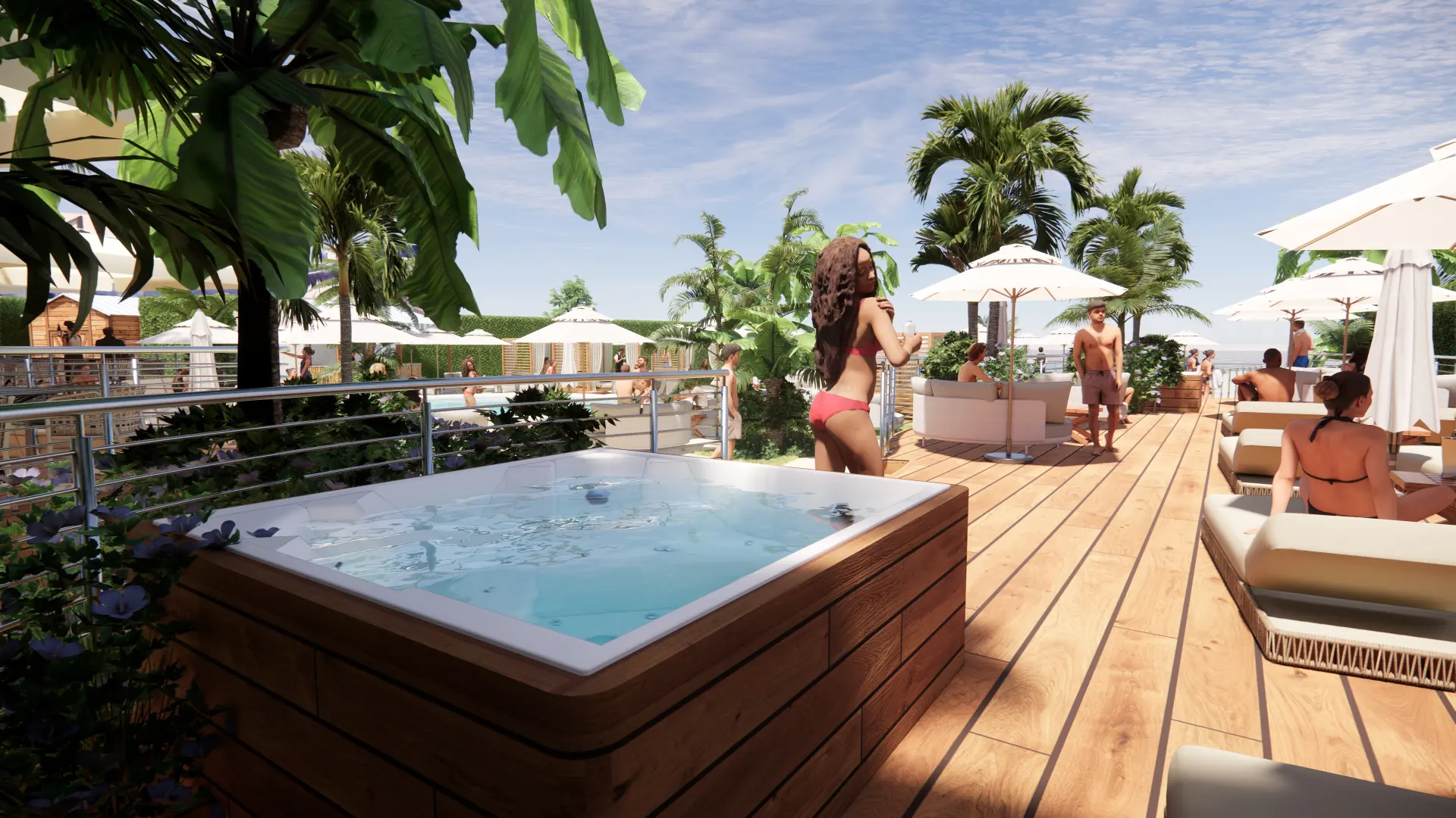 Render 3D base prima dell'ottimizzazione e post-produzione con Intelligenza Artificiale